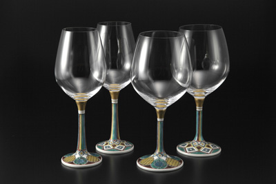 Kutani wine glasses